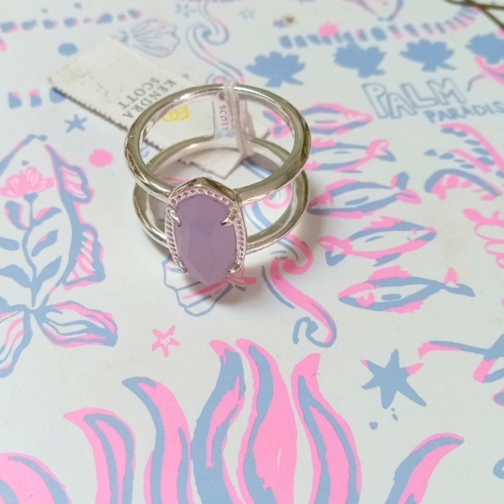 Kendra Scott Elyse Double Band Sterling Silver Ring